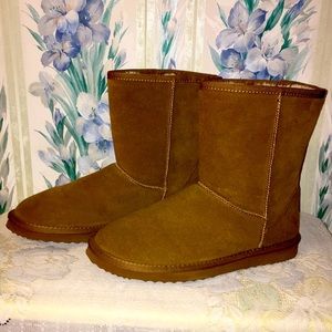 Furry Brown Boots